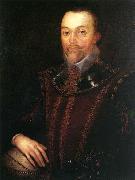 Marcus Gheeraerts Sir Francis Drake after 1590 oil painting on canvas